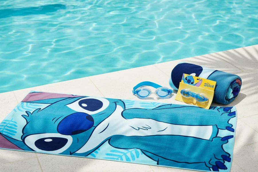 (Précommande) Ensemble serviette et lunettes de natation Disney Lilo et Stitch