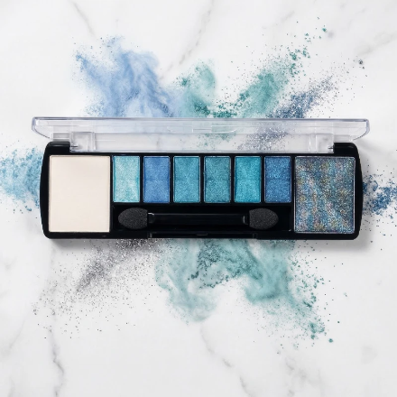 Palettes Fards à Paupières 8 Couleurs “SPACE”  Bleu