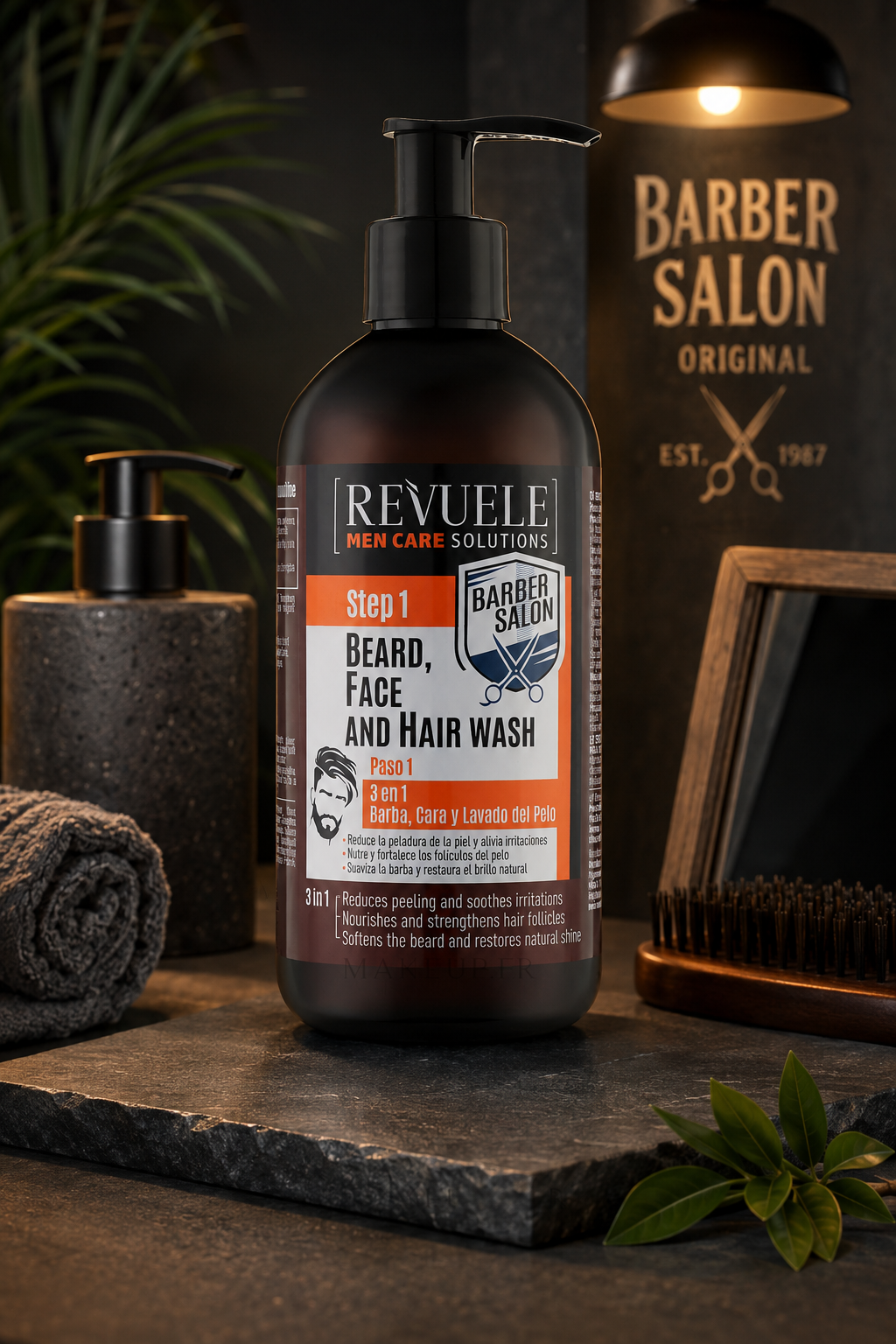 Gel Lavant 3-en-1 Barbe, Visage et Cheveux *Barber Salon* - 300ml