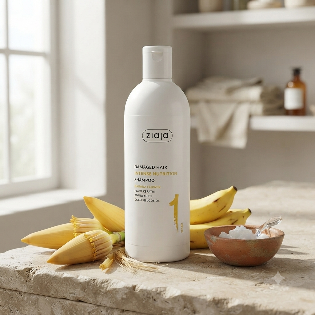 Shampooing Réparateur Cheveux Très Abîmés à la Banane 400ml