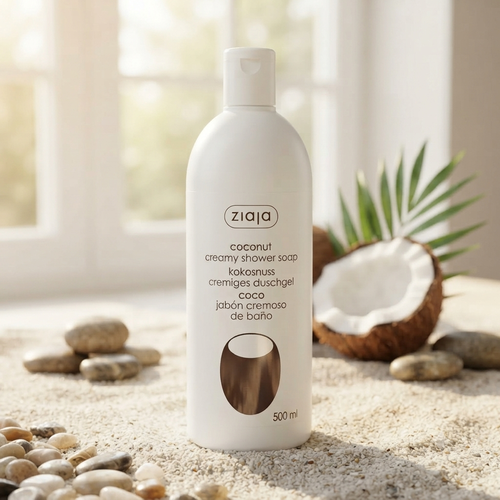 Crème de Douche Hydratante à la Noix de Coco - Maxi Format 500ml