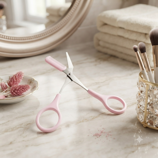 Ciseau à Sourcils Précision avec Peigne