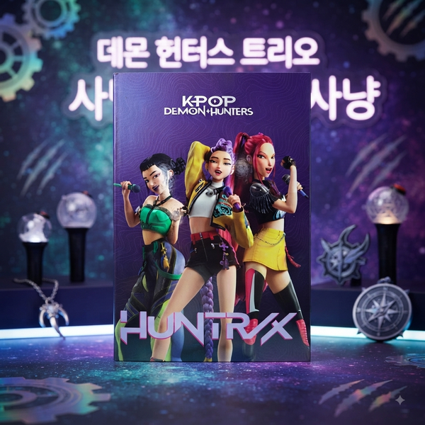 Cahier Ligné K-Pop Demon Hunters – 40 Feuilles 💜✨