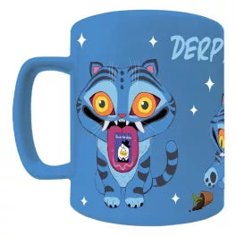 (Précommande) Mug en porcelaine K-pop Demon Hunters Derpy en peluche amovible, 440 ml (15,5 oz), dans un coffret cadeau