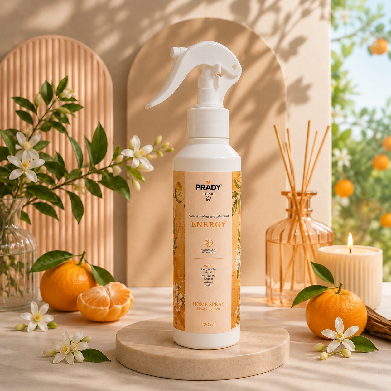🍊 Spray d’intérieur ENERGY Prady Home 220 ml (édition limitée)