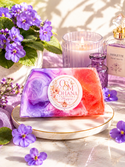 💜 Savon à la Glycérine Végétale – Violette💜