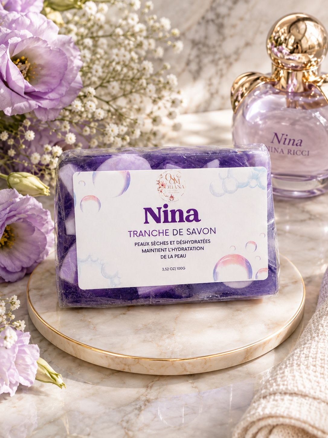 Tranche de savon glycérine Nina de Nina Ricci