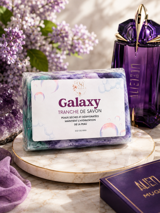 Tranche de savon glycérine Galaxy (Alien de mugler)