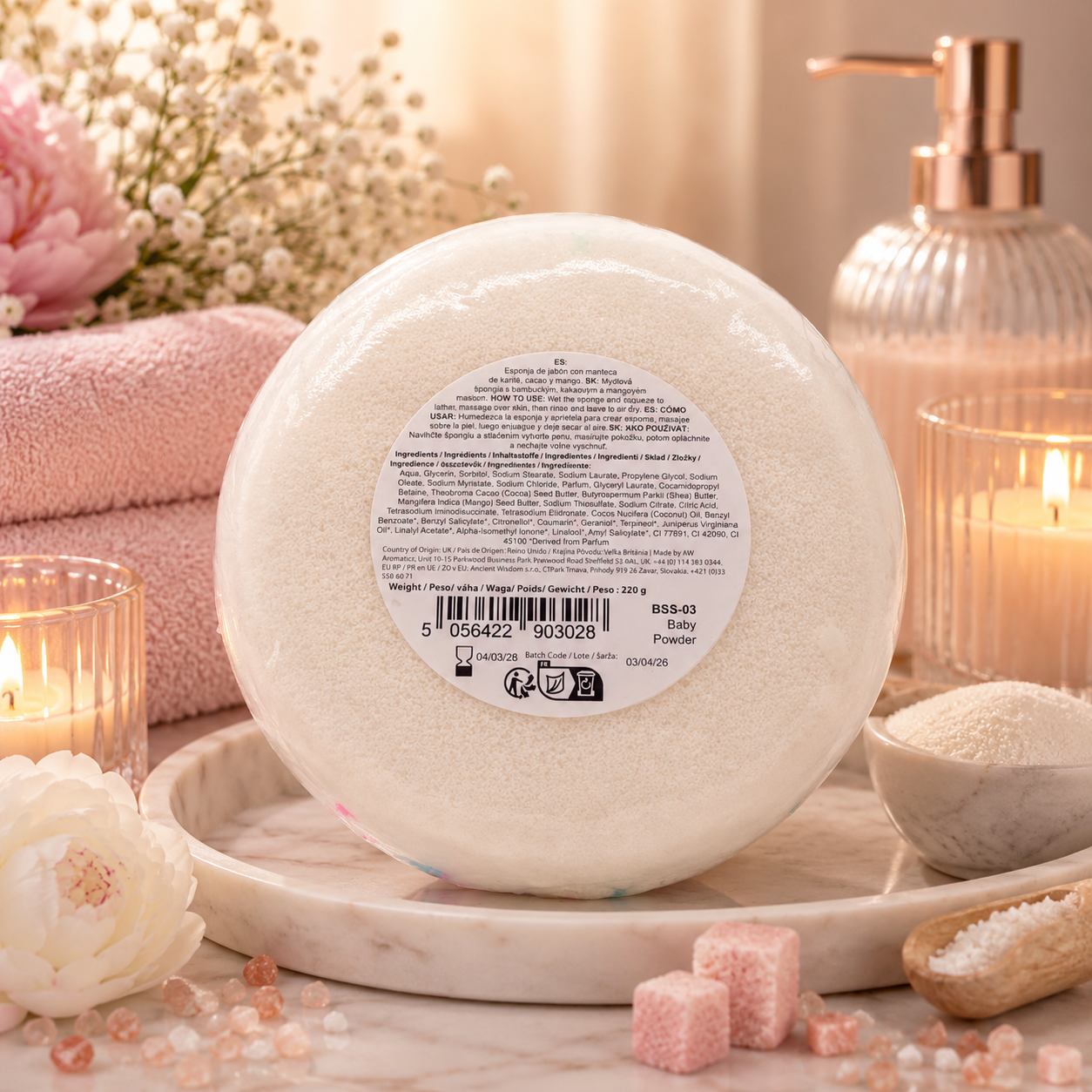 Savon mousse au beurre - Poudre de bébé