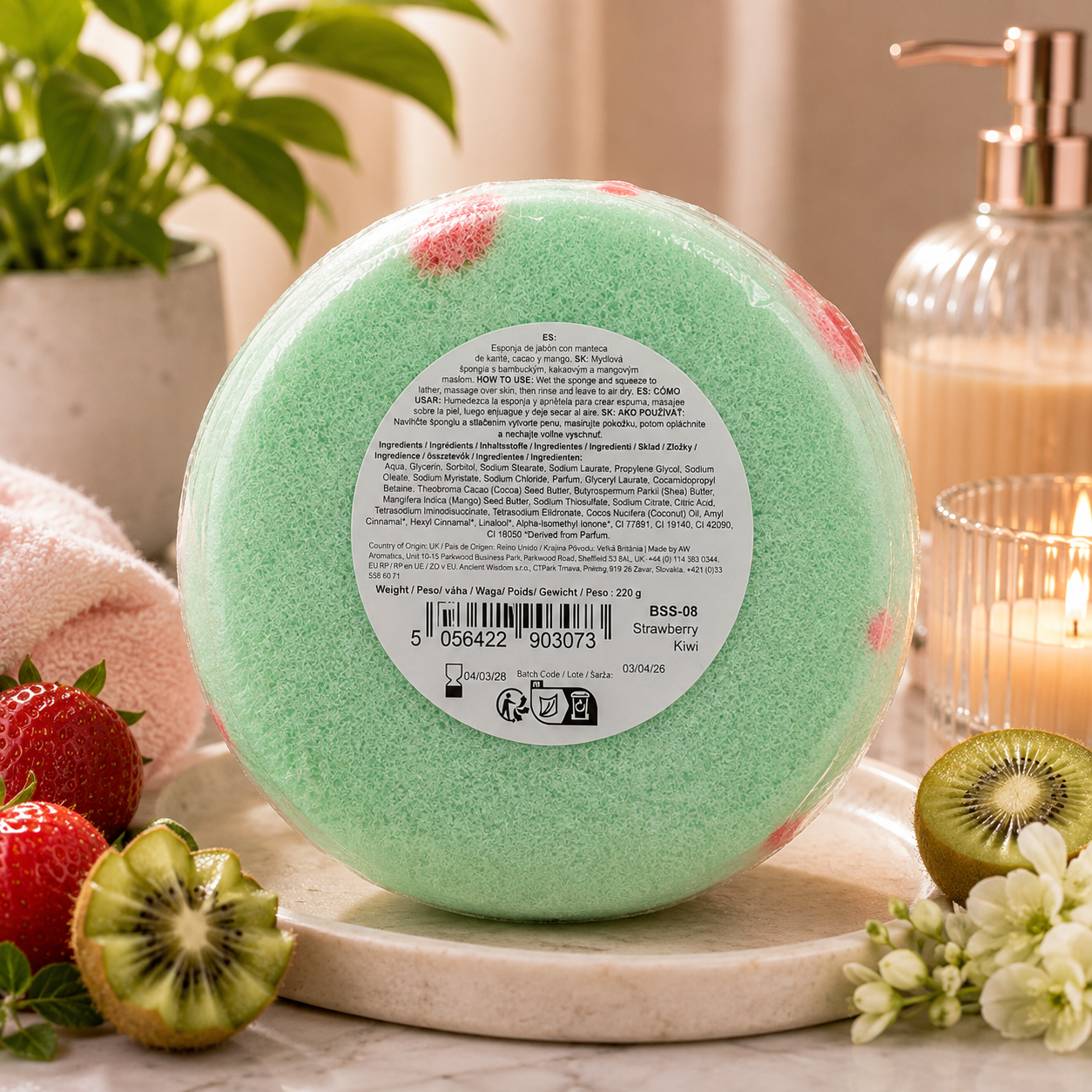 Savon Mousse au Beurre - Fraise Kiwi