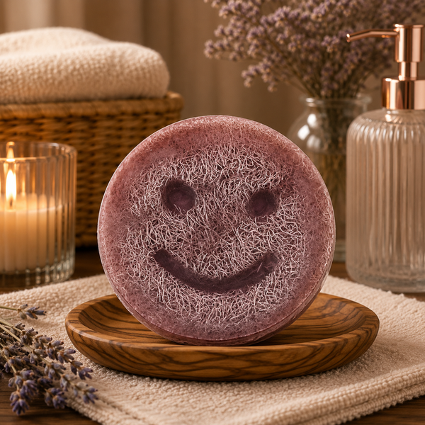 🍇 Savon Gommant Happy – Raisin Violet 💜✨