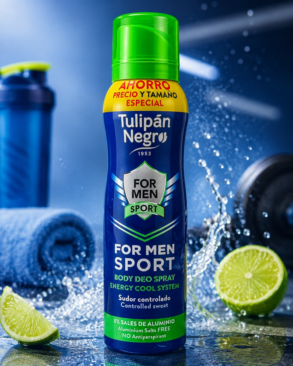 Déodorant Spray Tulipán Negro pour homme Sport – 150 ml