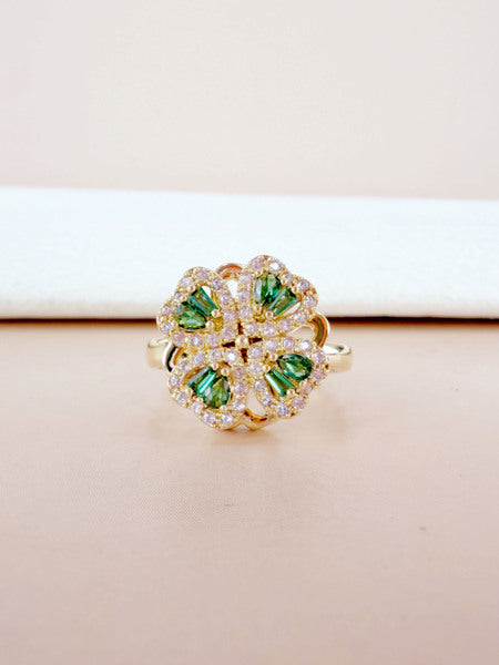 Bague Anti-Stress Fleur – Acier Inoxydable 🌸
