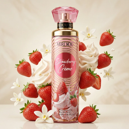(Précommande) Brume Parfumée Aux Fraises & Crème – VERI YOU – Votre Sillage Signature (250ml)
