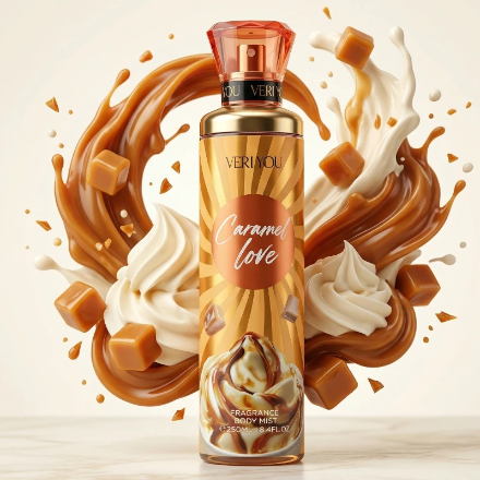 (Précommande) Brume Parfumée Au Caramel & Crème – VERI YOU – Votre Sillage Signature (250ml)