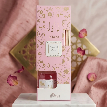 (Précommande) Diffuseur Mikado Oriental : KLARA Rose – Parfum d’Ambiance 50 ml