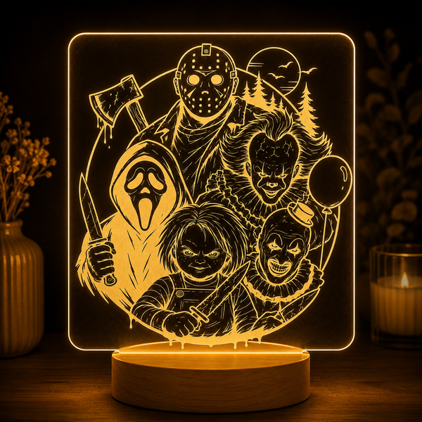 Lampe LED en acrylique – 15 x 15 cm (100% personnalisable)