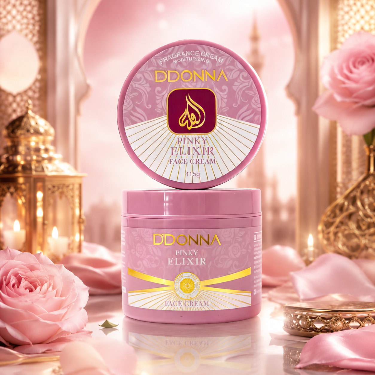 ✨ Crème Visage au Collagène Pinky Elixir – D’Donna Dubai – 115 g