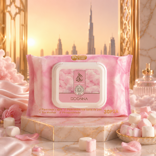 🍬 Lingettes Démaquillantes & Hydratantes Marshmallow D’Donna Dubai - 30lingettes