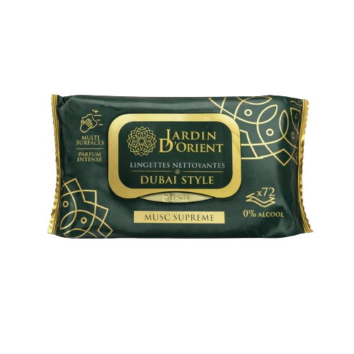 (Précommande) Lingettes nettoyantes parfumées Musc Suprême 72 pcs - Jardin d’Orient