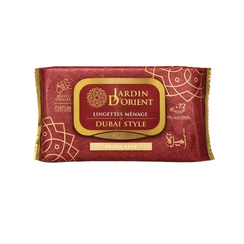 (Précommande) Lingettes nettoyantes parfumées Princesse 72 pcs - Jardin d’Orient
