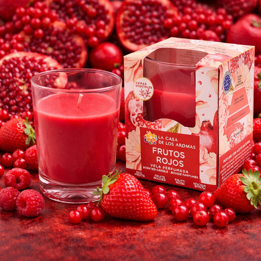 Bougie parfumée fruits rouges