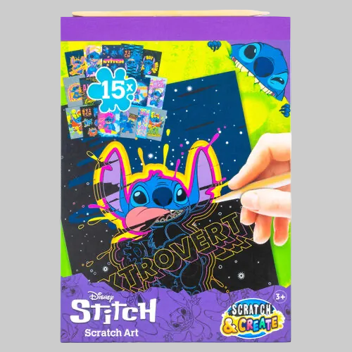 Ensemble de papeterie Stitch Disney à gratter
