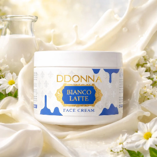 🥛 Crème visage D’Donna Bianco Latte – Hydratation gourmande 115g