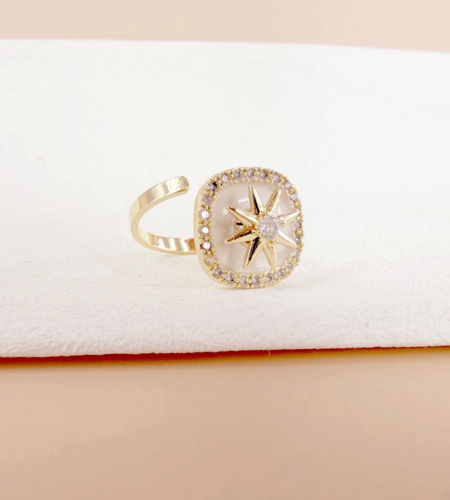 Bague anti stress médaillon étoile