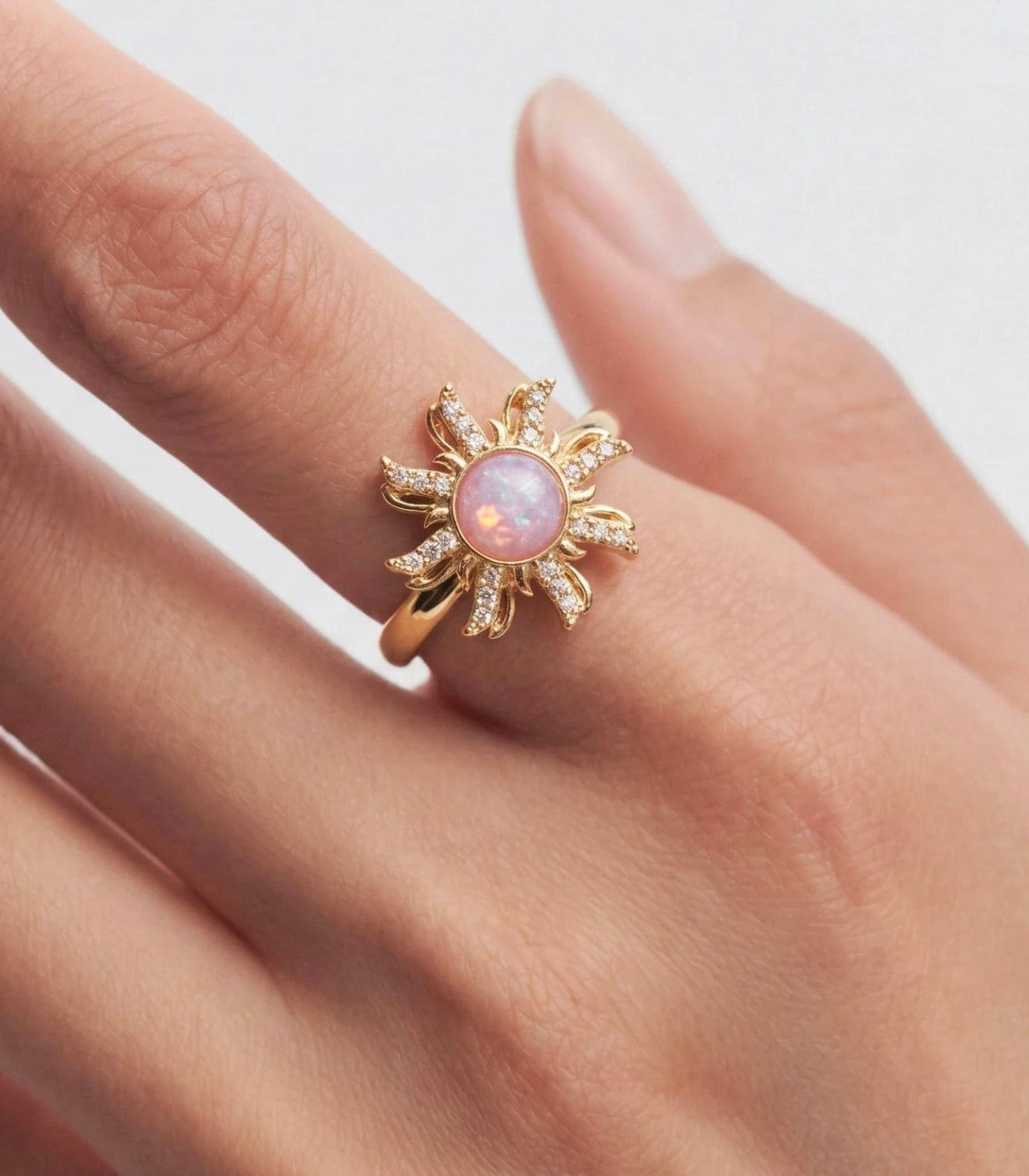 Bague anti stress soleil