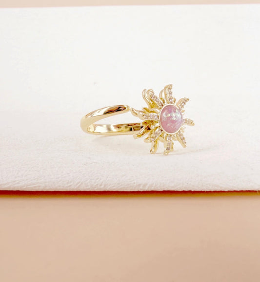 Bague anti stress soleil