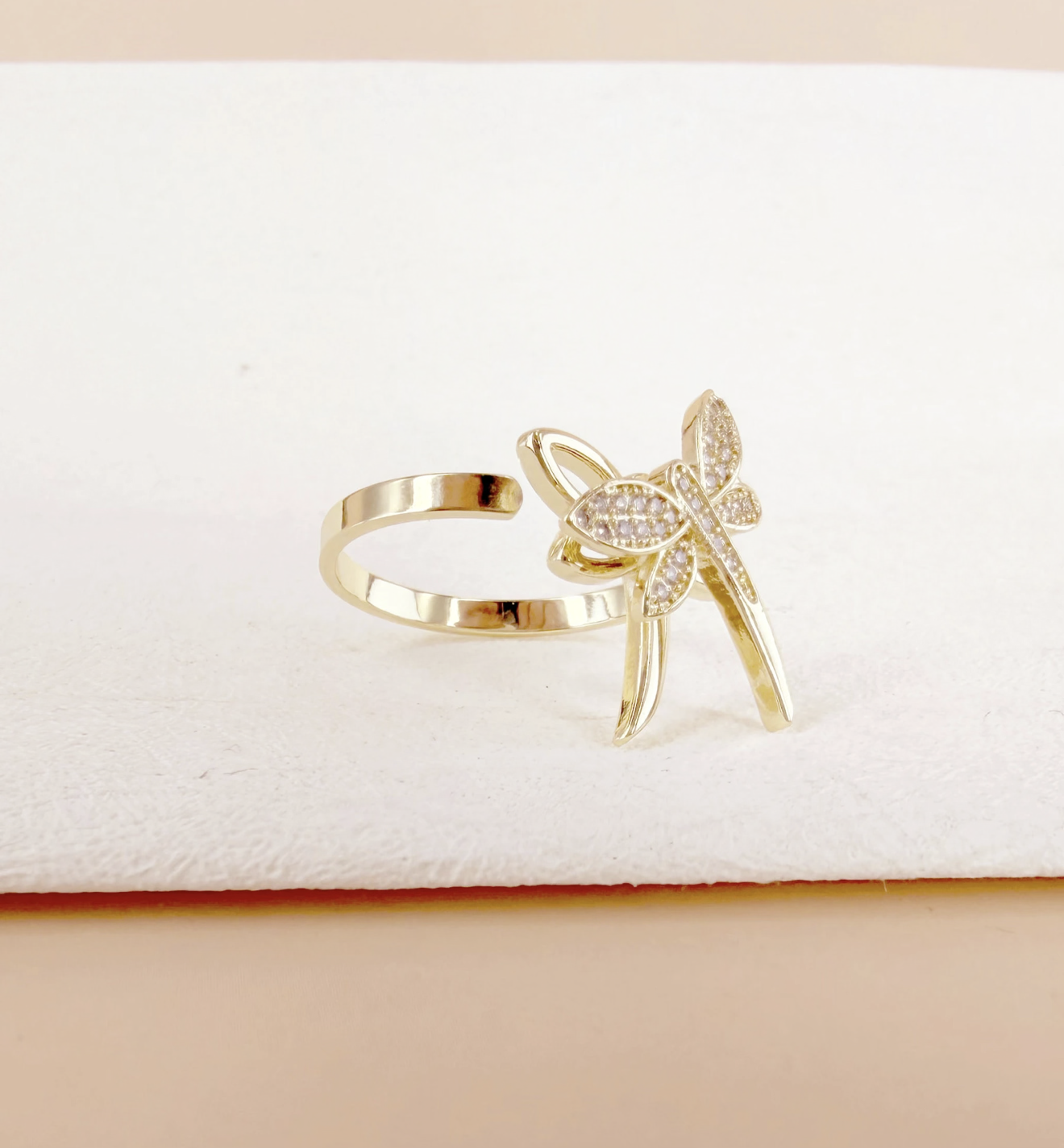 Bague anti stress libellule
