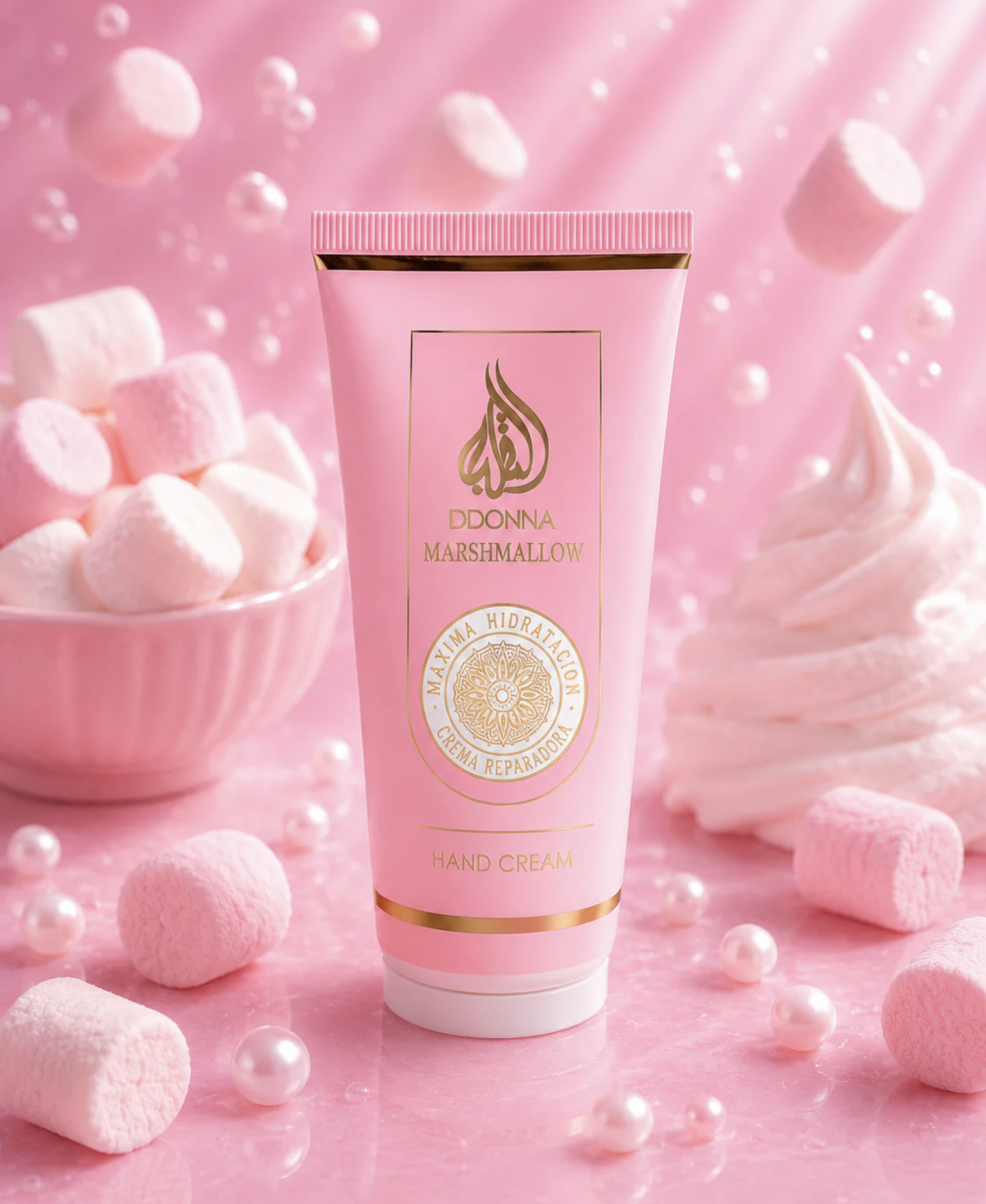 🩷 Crème Mains Marshmallow D’Donna Dubai – 100 ml