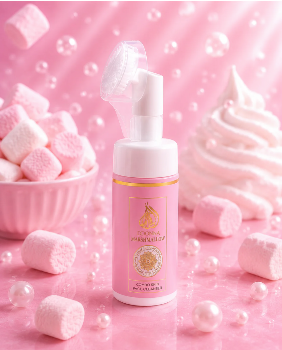 🩷 Mousse Nettoyante Visage Marshmallow D’Donna Dubai – 100 ml