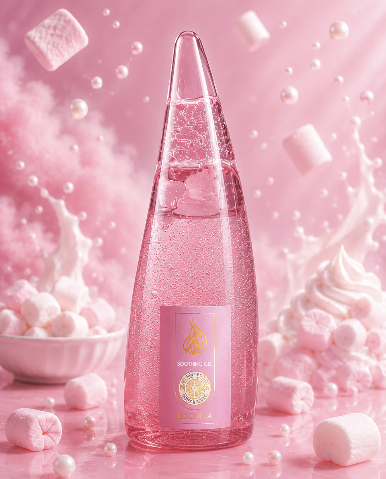 🍬 Gel Hydratant Marshmallow D’Donna Dubai XXL – 260 ml