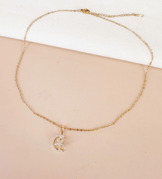 (Précommande) Collier anti stress lune étoile