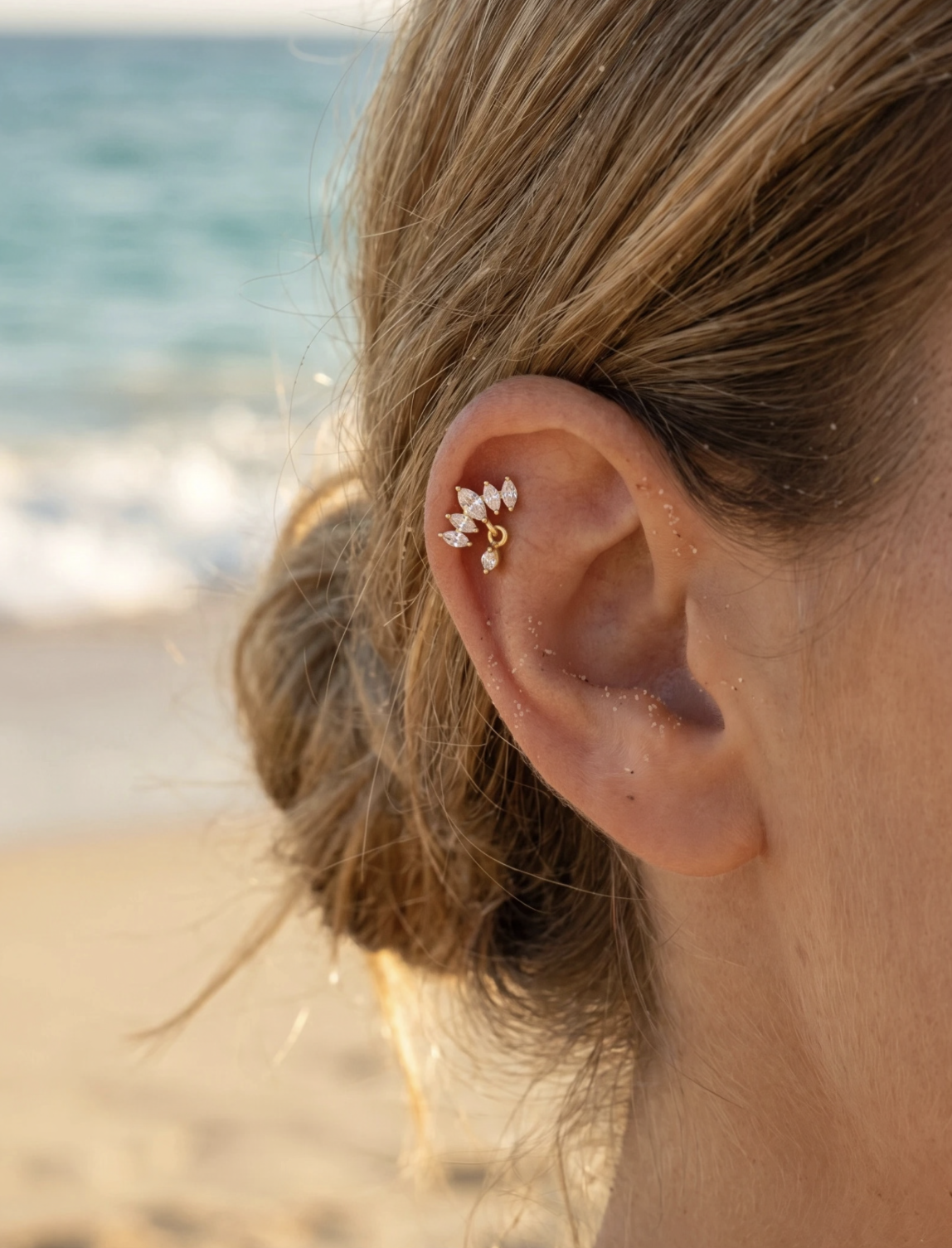 Piercing Oreille en acier inoxydable