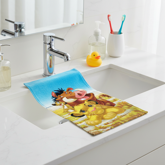 Serviette mains/visage 30x50 - Roi lion