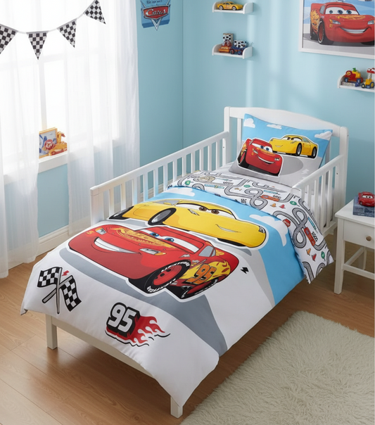 Parure de lit bébé 100x135 - Cars