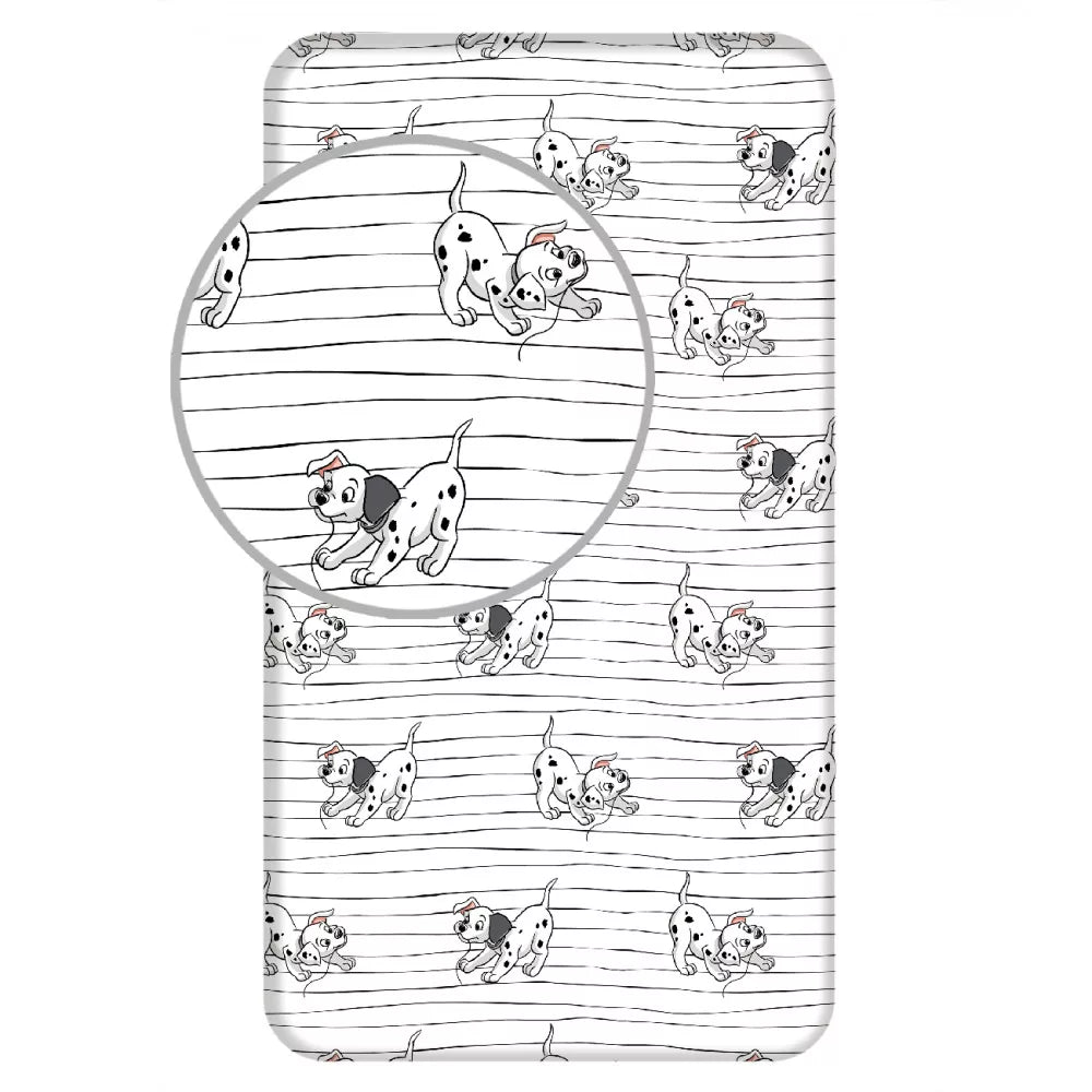 Drap housse 1 personne - Dalmatien