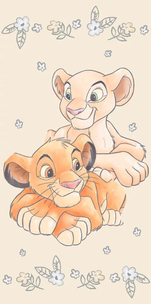 Serviette de plage en coton - Roi lion