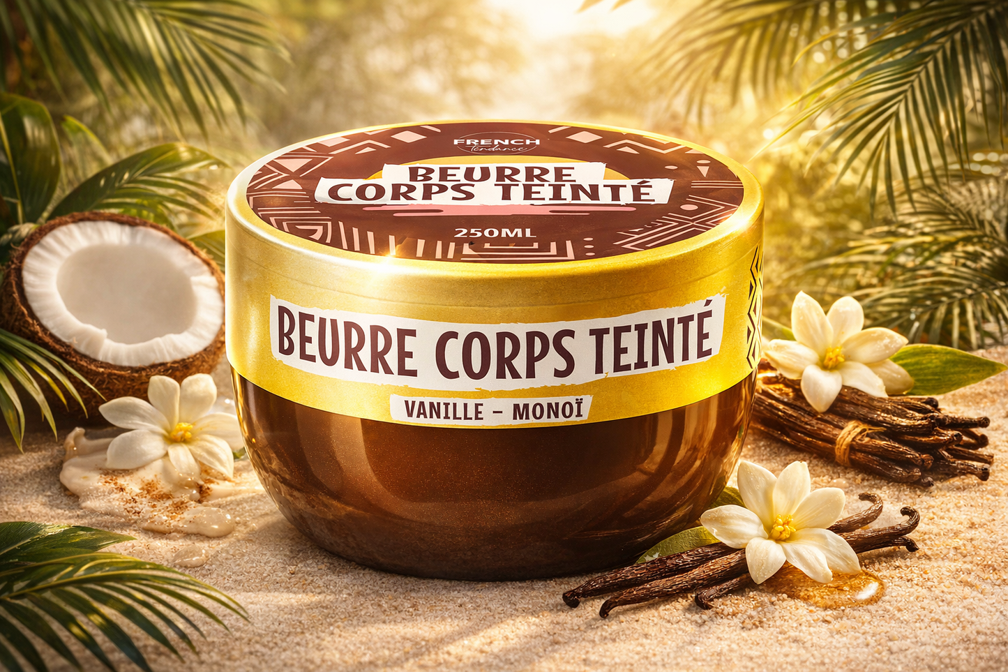 Beurre Corps Teinté Vanille – Monoï (250 ml)