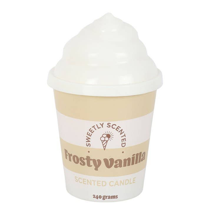 Bougie parfumée à la glace vanille givrée