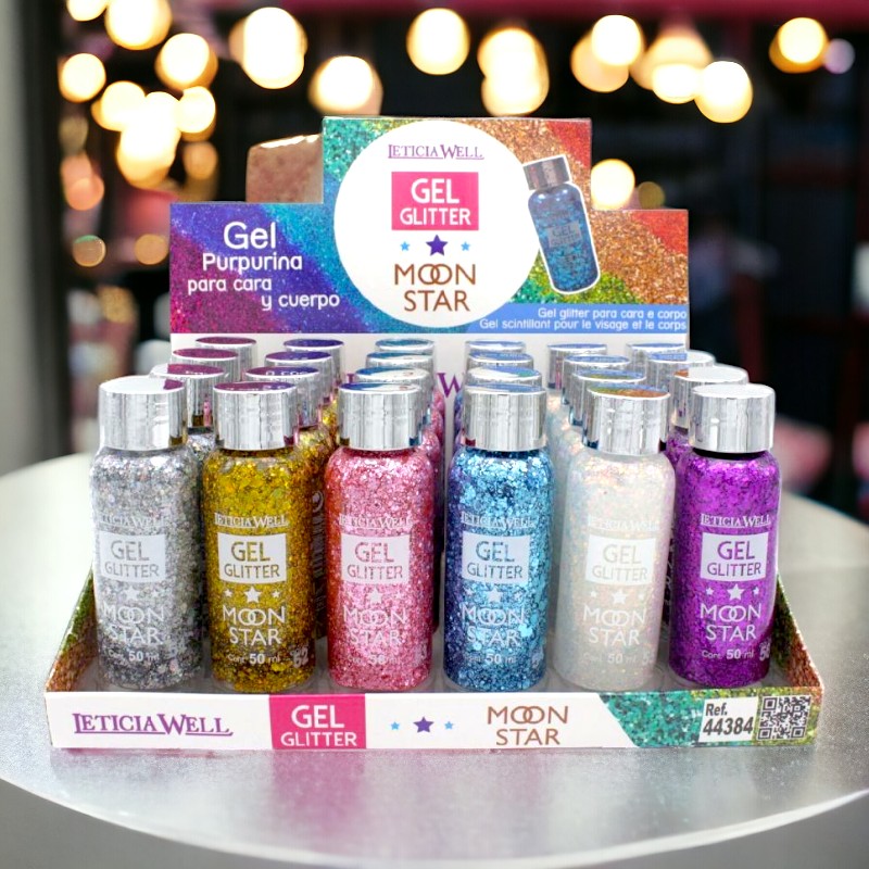 Glitter gel pour le visage et le corps