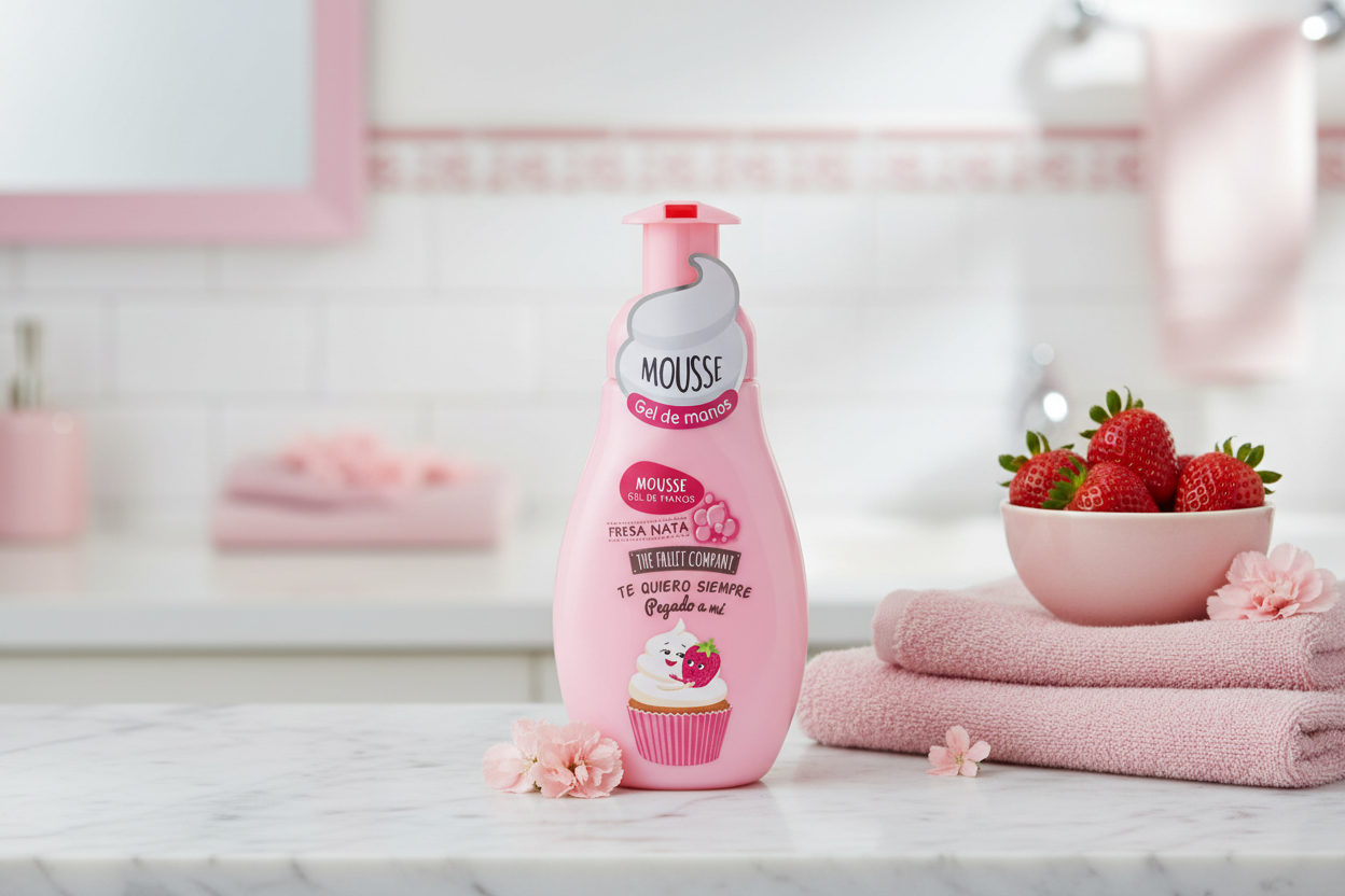 (Précommande) Gel moussant main 250ml - Fraise/crème