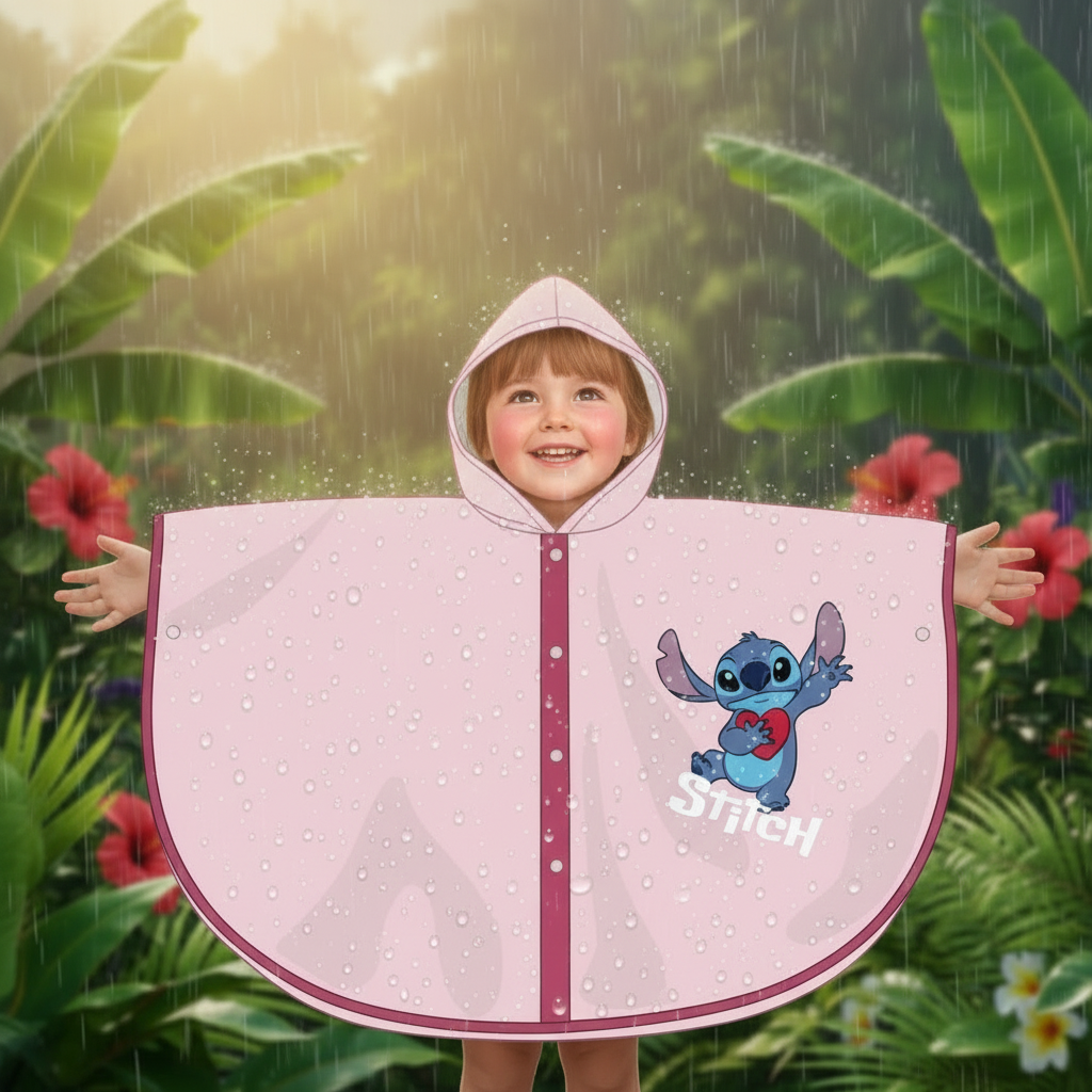Poncho imperméable - Stitch