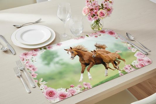 (Précommande) Set de table Chevaux Jument et Poulain