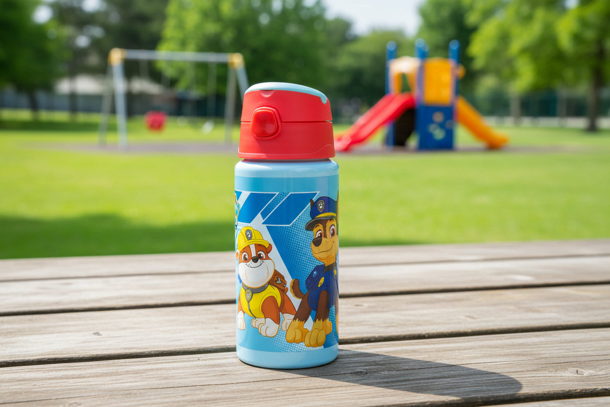 (Précommande) Gourde en aluminium avec paille Pat Patrouille 500ml