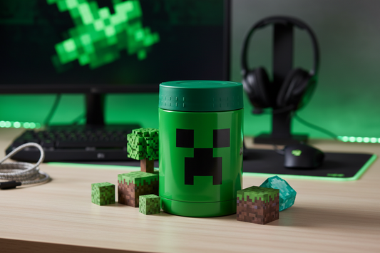 (Précommande) Boîte à lunch isotherme portable Creeper Minecraft 500 ml