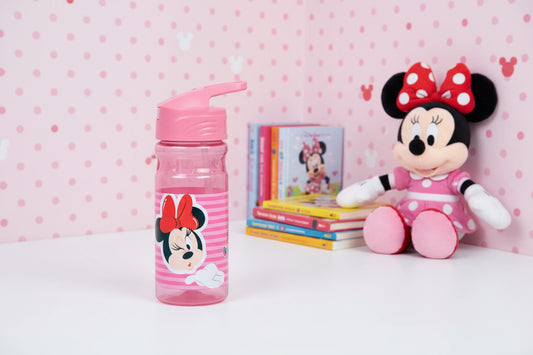 (Précommande) Gourde en plastique avec paille  Minnie 500ml